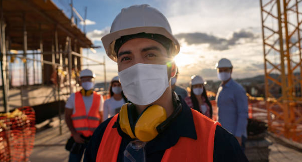 Construction worker benefiting from proper HR